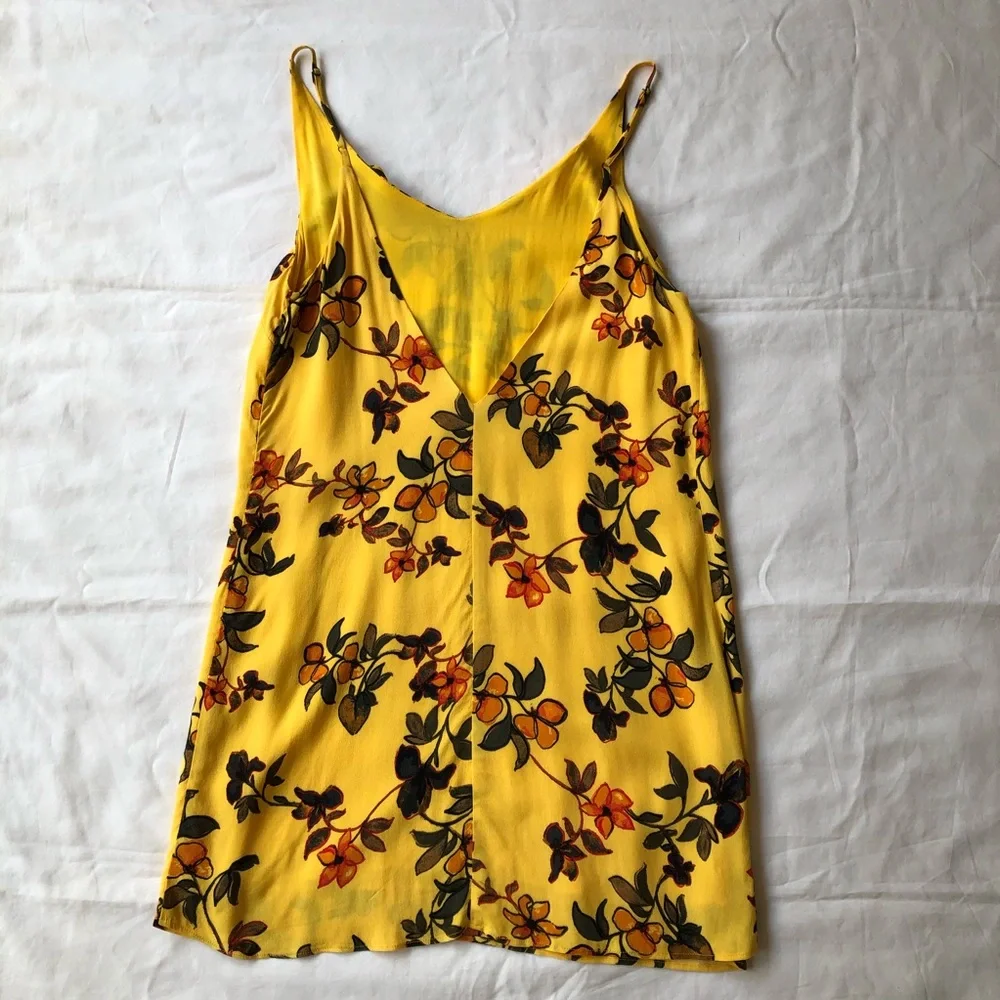 Urban Outfitters Zoe Printed Crepe Slip Dress SMALL